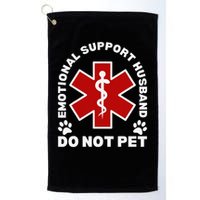 Do Not Pet Emotional Support Husband Funny Golf Towel