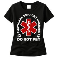 Do Not Pet Emotional Support Husband Funny Womens T-Shirt