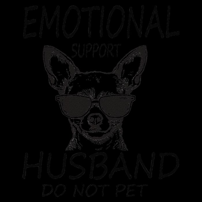 Do Not Pet Emotional Husband Support Funny Chihuahua Dog Bucket Hat