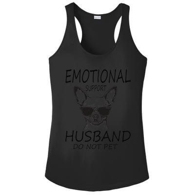 Do Not Pet Emotional Husband Support Funny Chihuahua Dog Ladies PosiCharge Competitor Racerback Tank