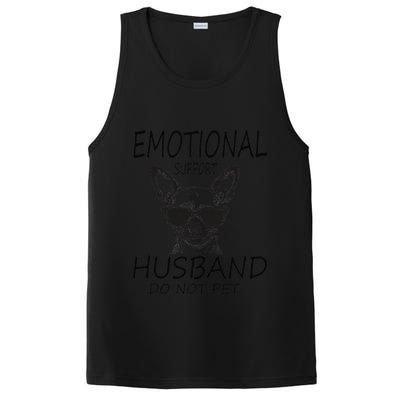 Do Not Pet Emotional Husband Support Funny Chihuahua Dog PosiCharge Competitor Tank