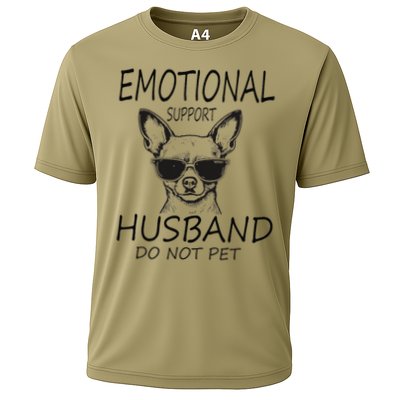 Do Not Pet Emotional Husband Support Funny Chihuahua Dog Performance Shirt