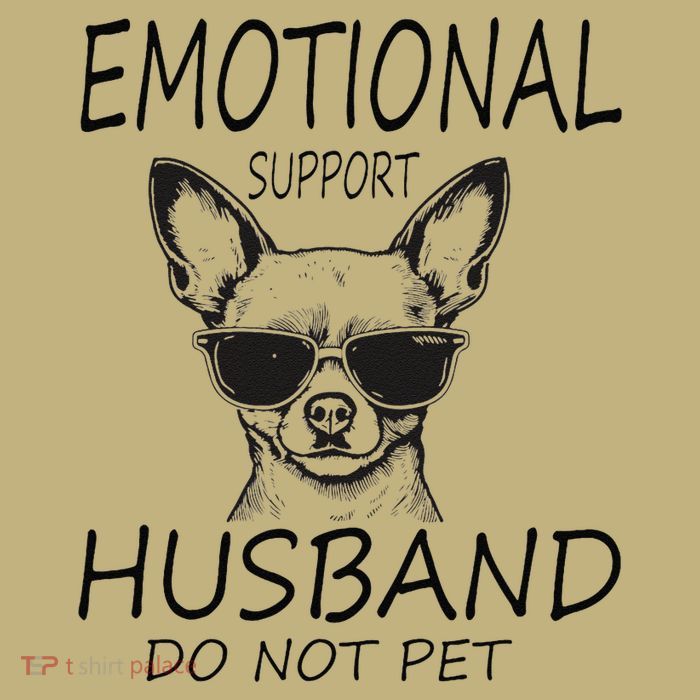 Do Not Pet Emotional Husband Support Funny Chihuahua Dog Magnet