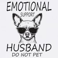 Do Not Pet Emotional Husband Support Funny Chihuahua Dog Garment-Dyed Sweatshirt