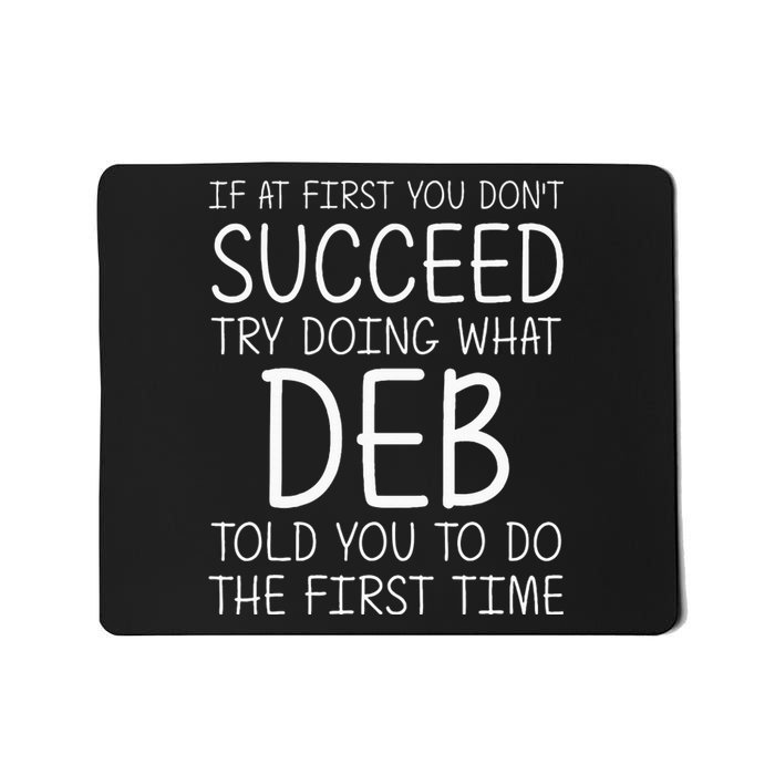 Deb Name Personalized Birthday Funny Christmas Joke Mousepad