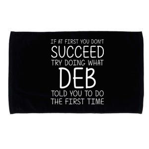 Deb Name Personalized Birthday Funny Christmas Joke Microfiber Hand Towel