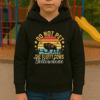 Do Not Pet The Fluffy Cows Buffalo & Bison Yellowstone Park Kids Hoodie