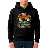 Do Not Pet The Fluffy Cows Buffalo & Bison Yellowstone Park Kids Hoodie