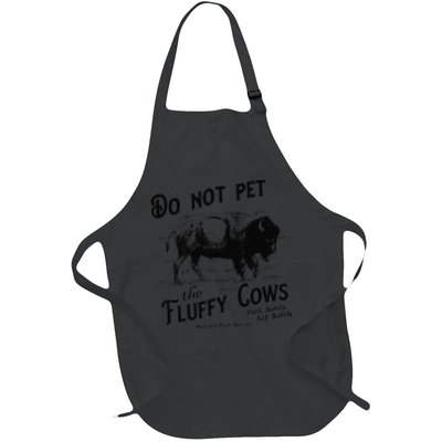 Do Not Pet The Fluffy Cows American Bison Vintage Apron