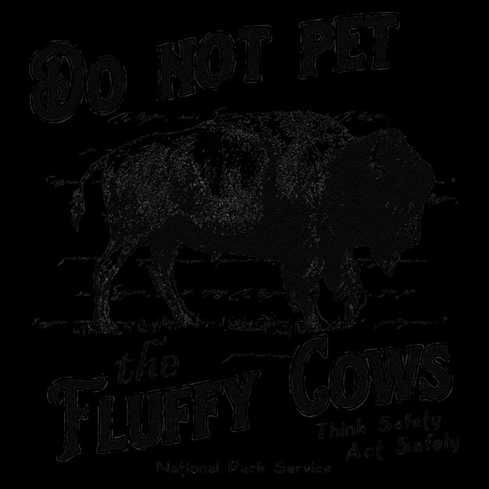 Do Not Pet The Fluffy Cows American Bison Vintage Bag