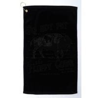 Do Not Pet The Fluffy Cows American Bison Vintage Golf Towel