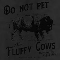 Do Not Pet The Fluffy Cows American Bison Vintage Golf Towel