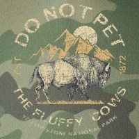 Do Not Pet The Fluffy Cows Yellowstone National Legacy Tie Dye Trucker Hat