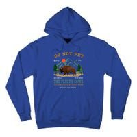 Do Not Pet The Fluffy Cows Bison Yellowstone National Park Tall Hoodie