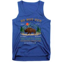 Do Not Pet The Fluffy Cows Bison Yellowstone National Park Tank Top