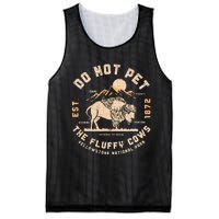 Do Not Pet The Fluffy Cows Bison Yellowstone National Park Mesh Reversible Basketball Jersey Tank