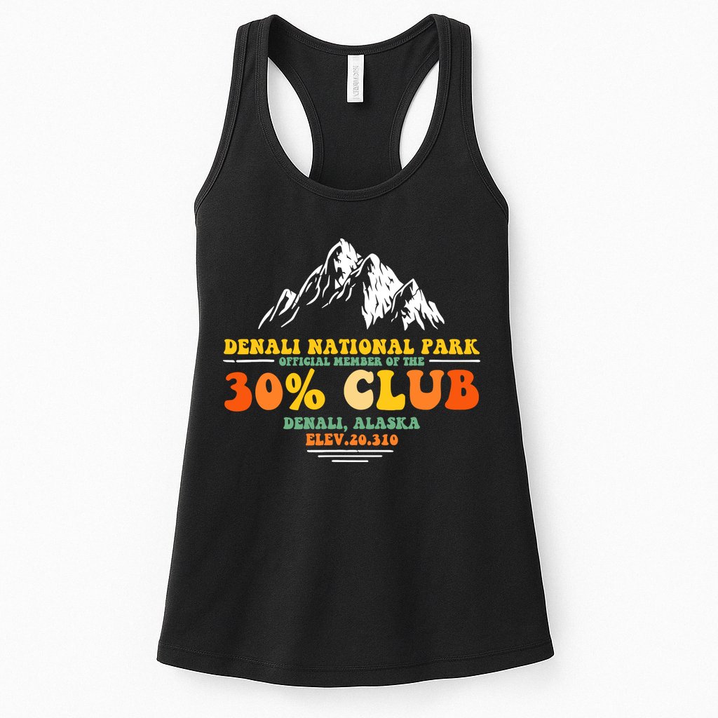 Denali National Park Alaska 30% Club Denali Mountain Tourist Womens Tank Top