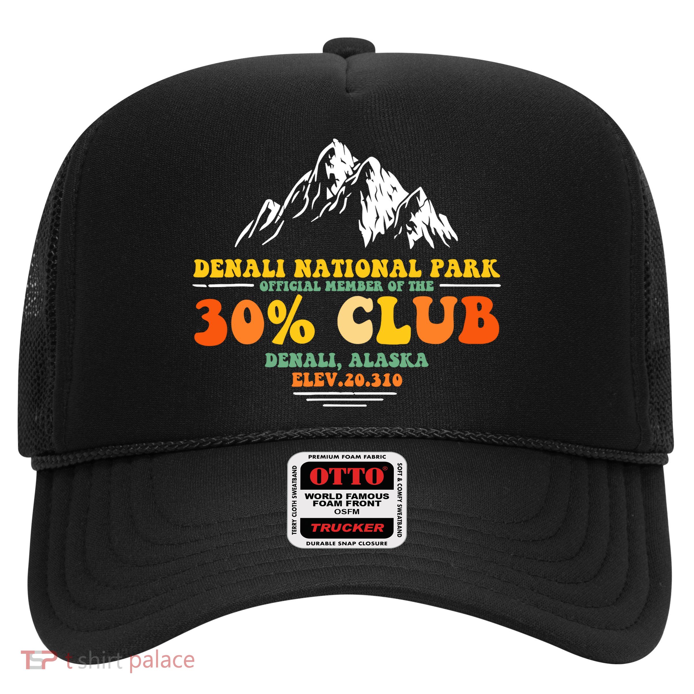 Denali National Park Alaska 30% Club Denali Mountain Tourist Trucker Hat