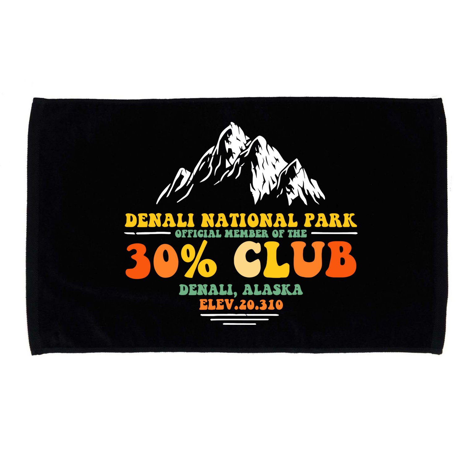 Denali National Park Alaska 30% Club Denali Mountain Tourist Microfiber Hand Towel