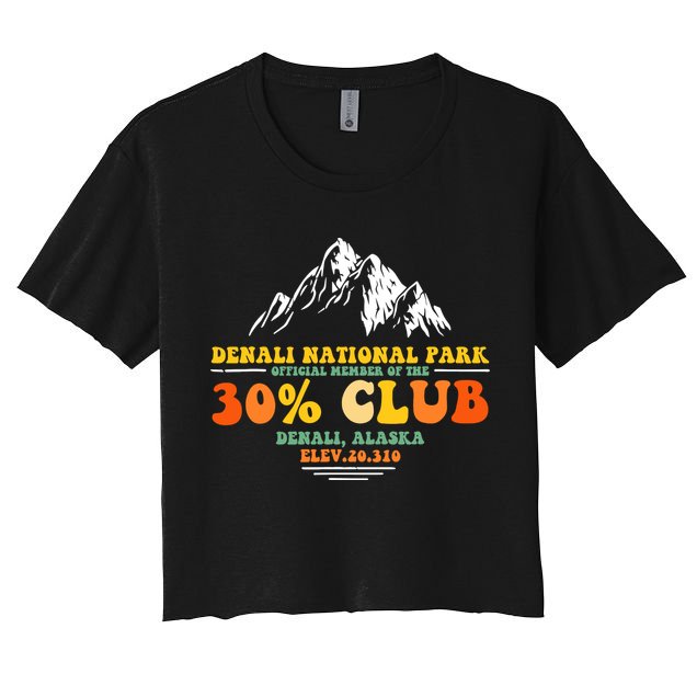 Denali National Park Alaska 30% Club Denali Mountain Tourist Crop Top