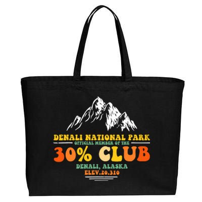 Denali National Park Alaska 30% Club Denali Mountain Tourist Cotton Canvas Jumbo Tote