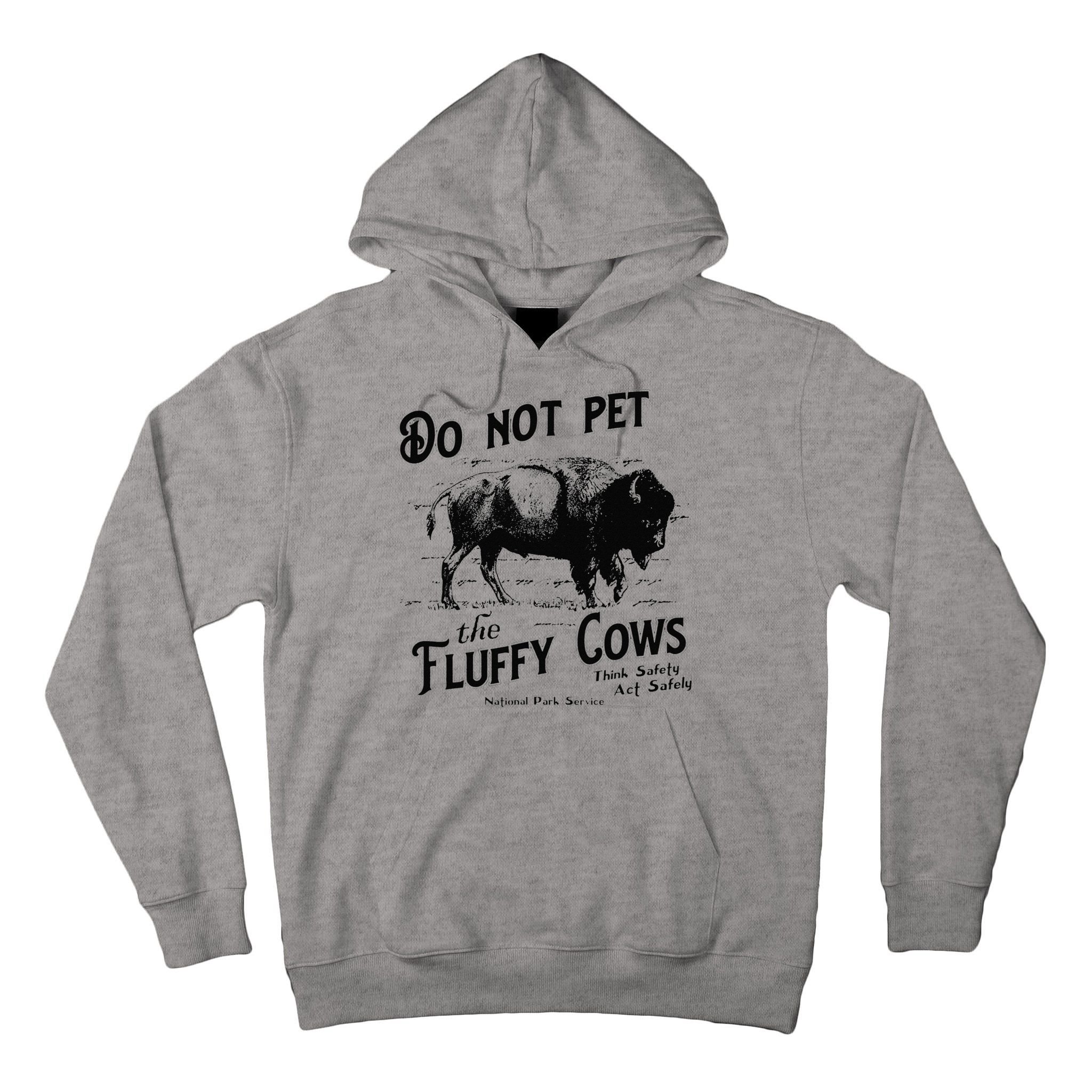 Do Not Pet The Fluffy Cows American Bison Vintage Tall Hoodie