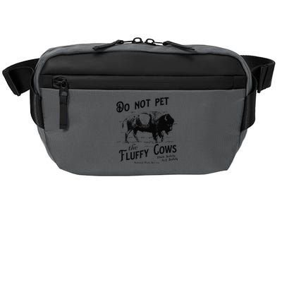 Do Not Pet The Fluffy Cows American Bison Vintage Crossbody Pack