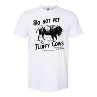 Do Not Pet The Fluffy Cows American Bison Vintage Softstyle CVC T-Shirt