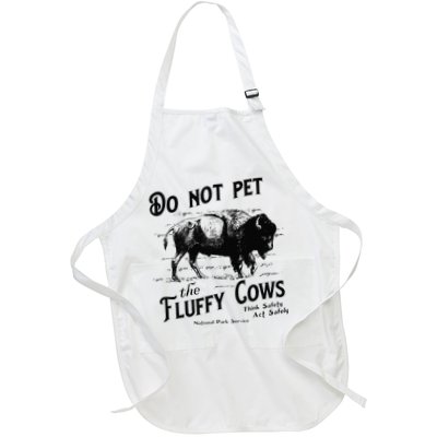 Do Not Pet The Fluffy Cows American Bison Vintage Apron