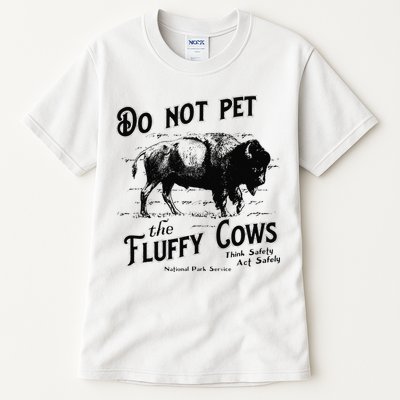 Do Not Pet The Fluffy Cows American Bison Vintage Tall T-Shirt