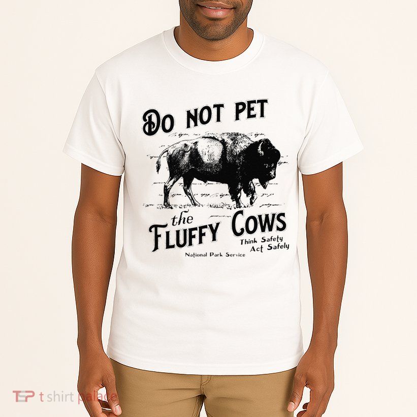 Do Not Pet The Fluffy Cows American Bison Vintage Tall T-Shirt