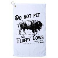 Do Not Pet The Fluffy Cows American Bison Vintage Golf Towel