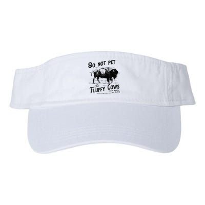 Do Not Pet The Fluffy Cows American Bison Vintage Visor