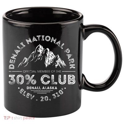 Denali National Park Alaska 30 Club Denali Mountain Tourist 11oz C Handle Ceramic Mug