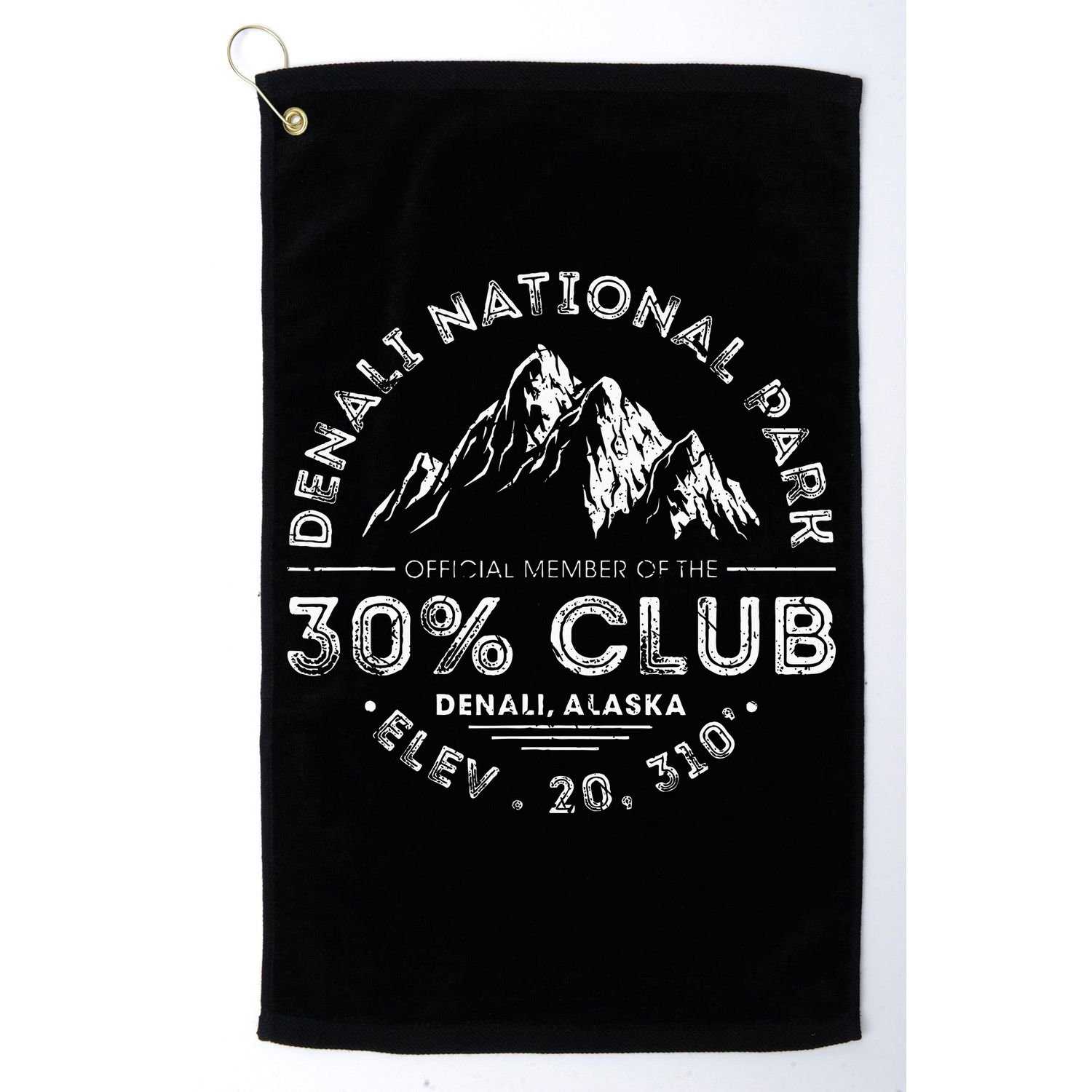 Denali National Park Alaska 30 Club Denali Mountain Tourist Golf Towel