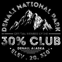 Denali National Park Alaska 30 Club Denali Mountain Tourist Women's V-Neck T-Shirt