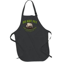 Do Not Pet The Fluffy Cows South Dakota Quote Funny Bison Full-Length Apron With Pockets