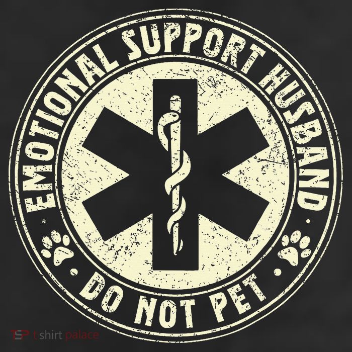 Do Not Pet Emotional Support Husband Funny Fathers Day Cool Comfort Performance Bucket Hat