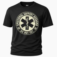 Do Not Pet Emotional Support Husband Funny Fathers Day Performance Shirt