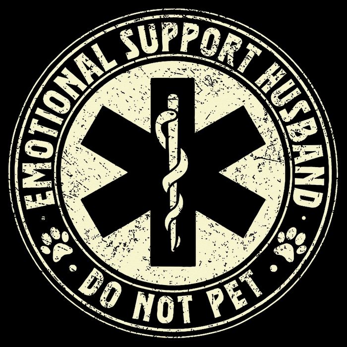 Do Not Pet Emotional Support Husband Funny Fathers Day Performance Shirt