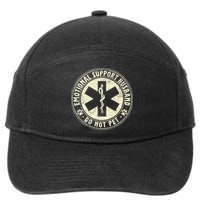 Do Not Pet Emotional Support Husband Funny Fathers Day 7-Panel Snapback Hat