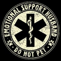 Do Not Pet Emotional Support Husband Funny Fathers Day 7-Panel Snapback Hat