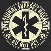 Do Not Pet Emotional Support Husband Funny Fathers Day Adult Drive Performance Visor