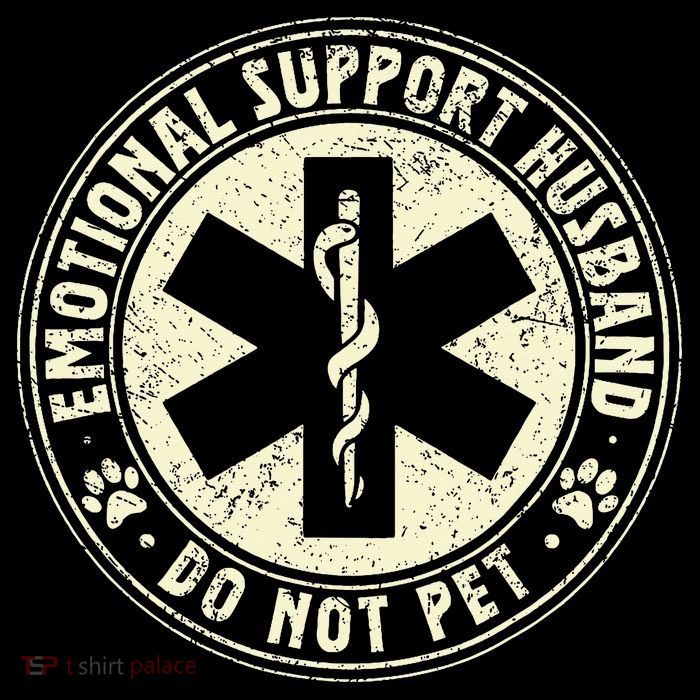 Do Not Pet Emotional Support Husband Funny Fathers Day 16 in Basic Backpack