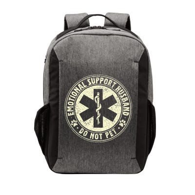 Do Not Pet Emotional Support Husband Funny Fathers Day Vector Backpack