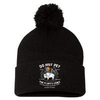 Do Not Pet The Fluffy Cows Bison Yellowstone National Park Pom Pom 12in Knit Beanie