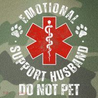 Do Not Pet Emotional Support Husband Funny Legacy Tie Dye Trucker Hat