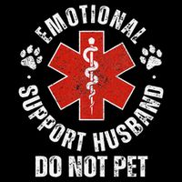 Do Not Pet Emotional Support Husband Funny 16 in Basic Backpack