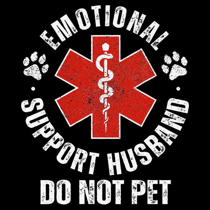 Do Not Pet Emotional Support Husband Funny 16 in Basic Backpack