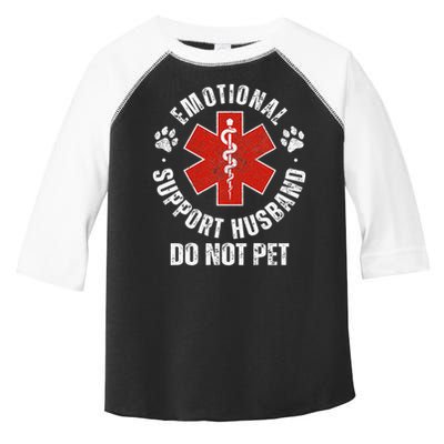 Do Not Pet Emotional Support Husband Funny Toddler Fine Jersey T-Shirt